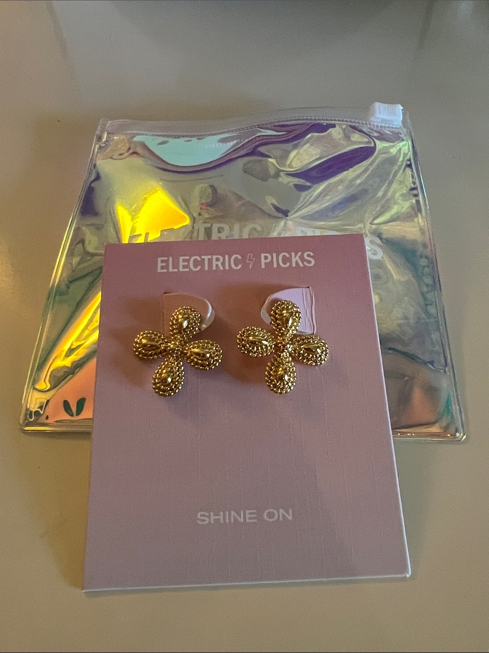 Electric Picks Siren Earrings - gold